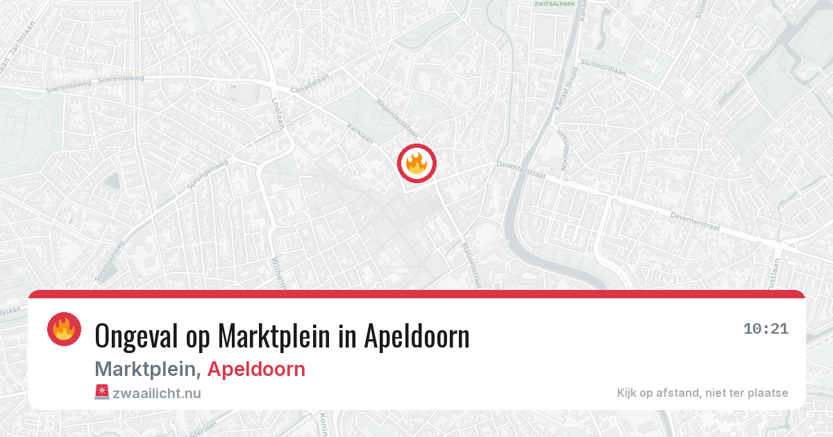 Ongeval op Marktplein in Apeldoorn — 16 jul 2026