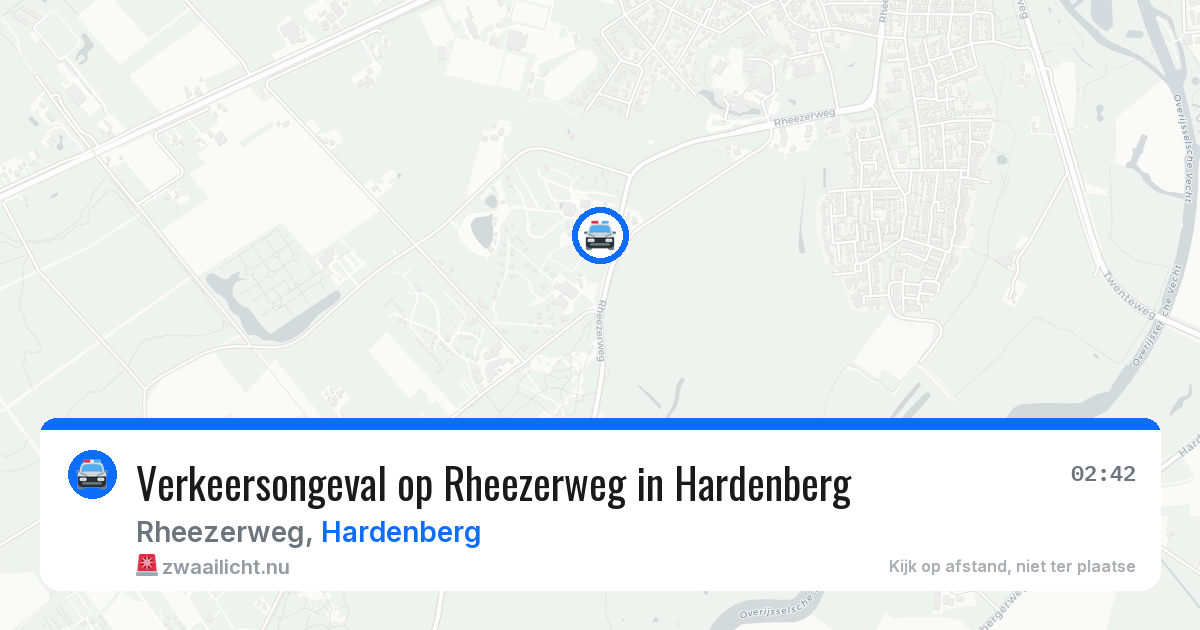 Verkeersongeval op Rheezerweg in Hardenberg — 9 mei 2026