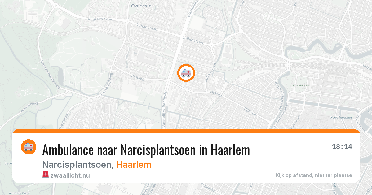 Ambulance naar Narcisplantsoen in Haarlem — 24 mrt 2026