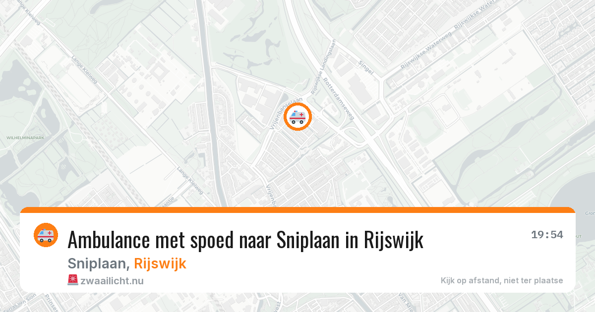 Ambulance met spoed naar Sniplaan in Rijswijk — 15 jul 2026