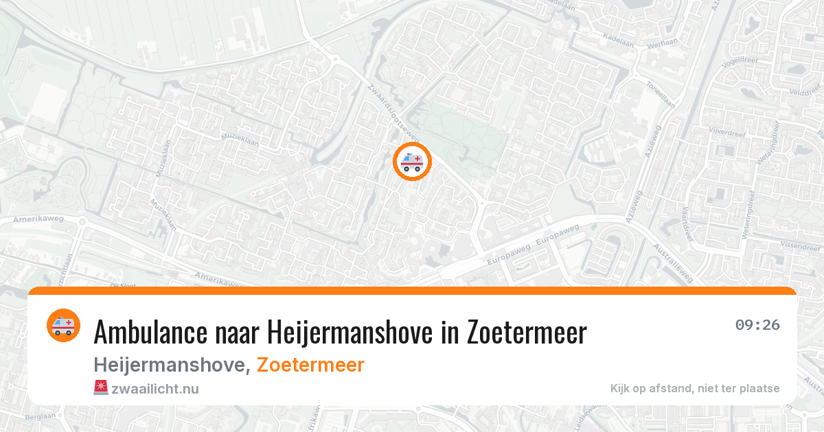 Ambulance naar Heijermanshove in Zoetermeer — 10 jul 2026