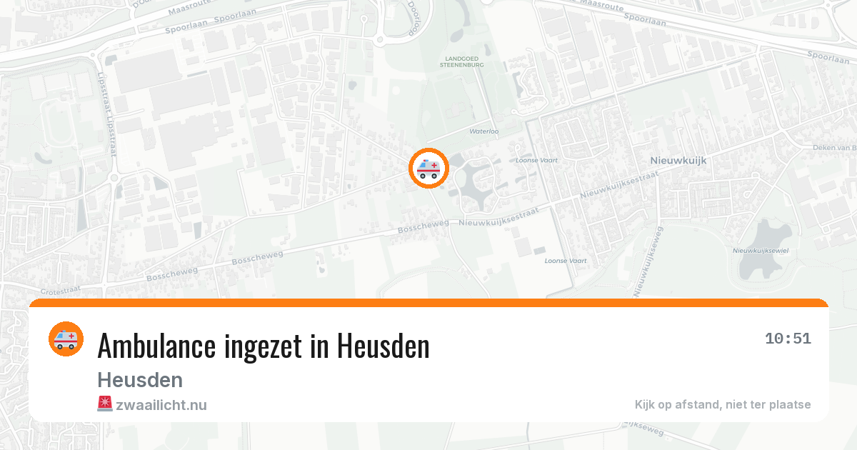 Ambulance ingezet in Heusden — 6 jul 2026