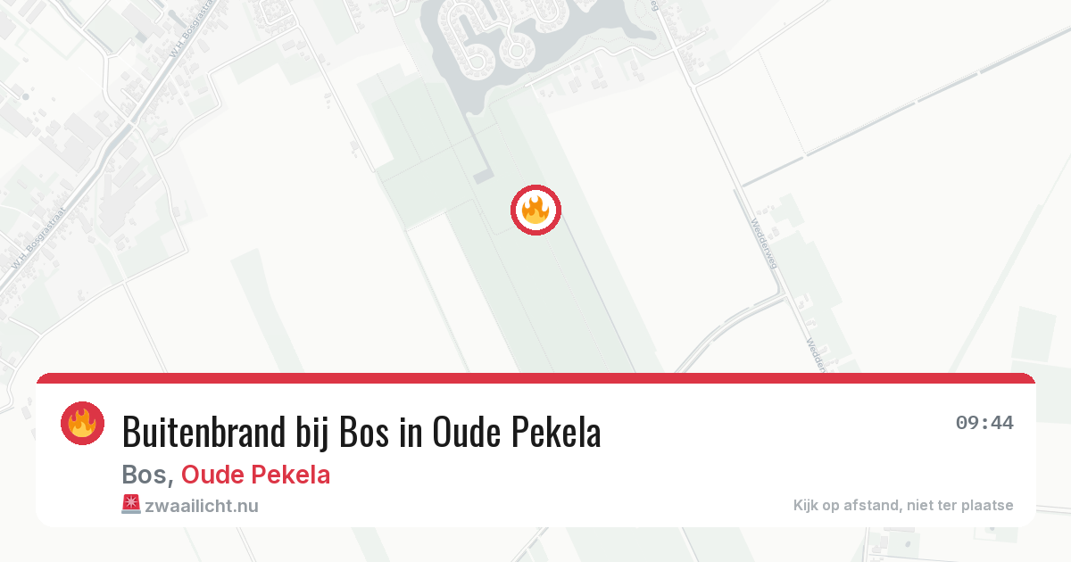 Buitenbrand bij Bos in Oude Pekela — 26 apr 2026