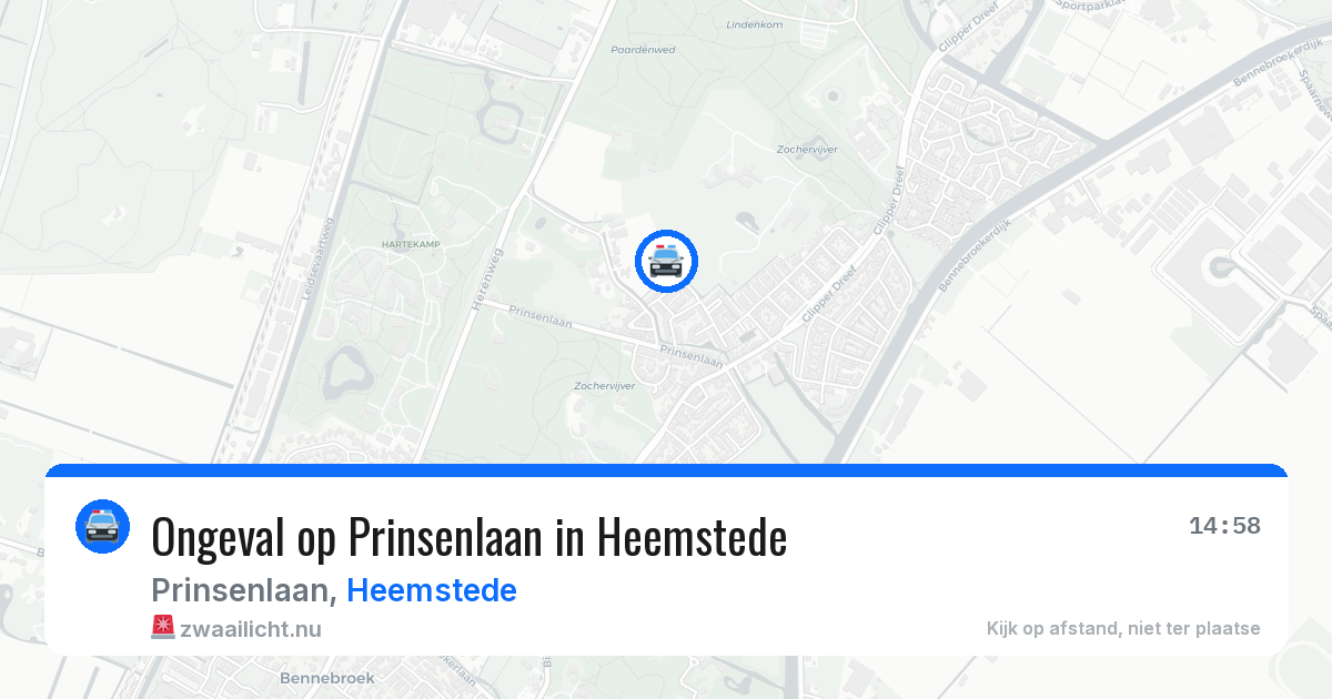 Ongeval op Prinsenlaan in Heemstede — 8 apr 2026