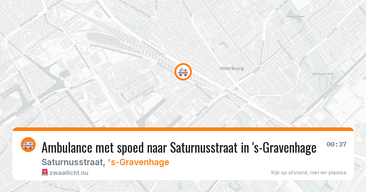 Ambulance met spoed naar Saturnusstraat in 's-Gravenhage — 5 mei 2026