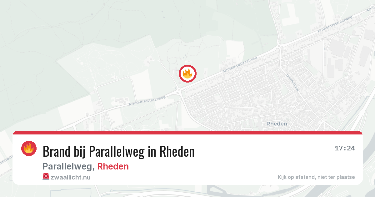 Brand bij Parallelweg in Rheden — 14 mrt 2026