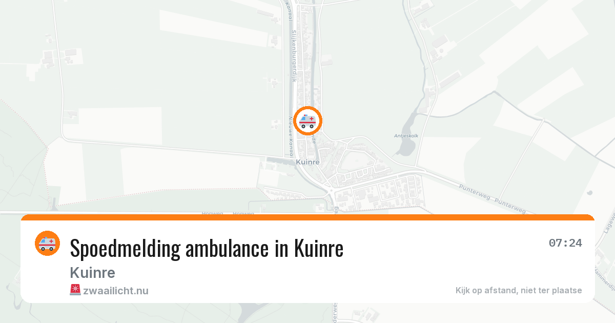 Spoedmelding ambulance in Kuinre — 30 mei 2026