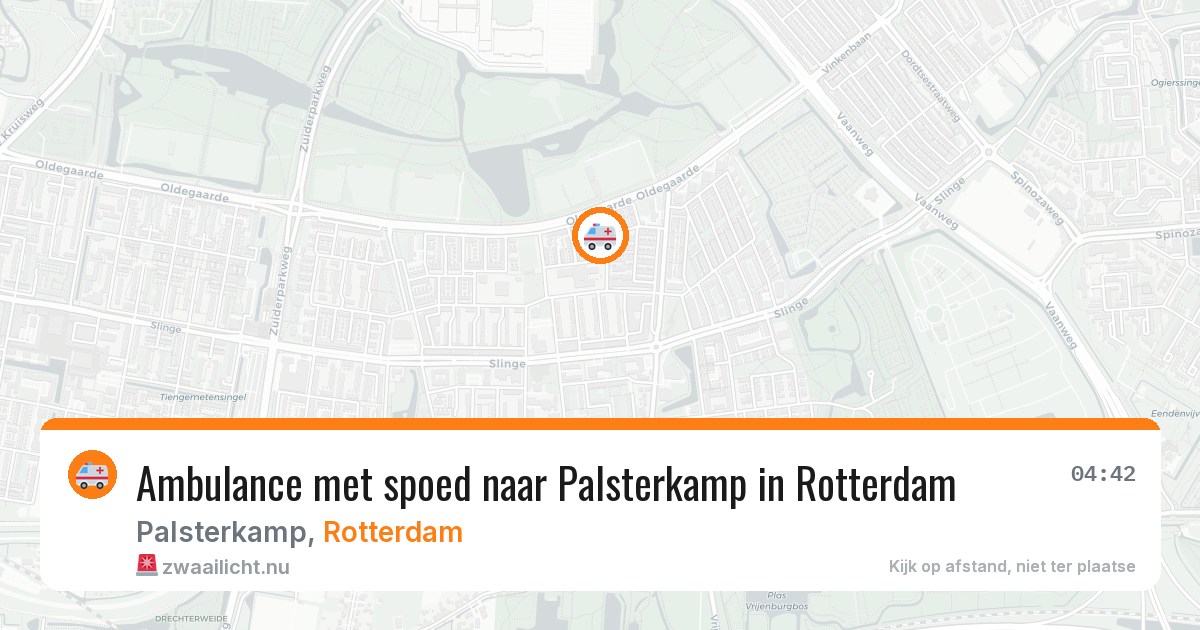 Ambulance met spoed naar Palsterkamp in Rotterdam — 24 mrt 2026