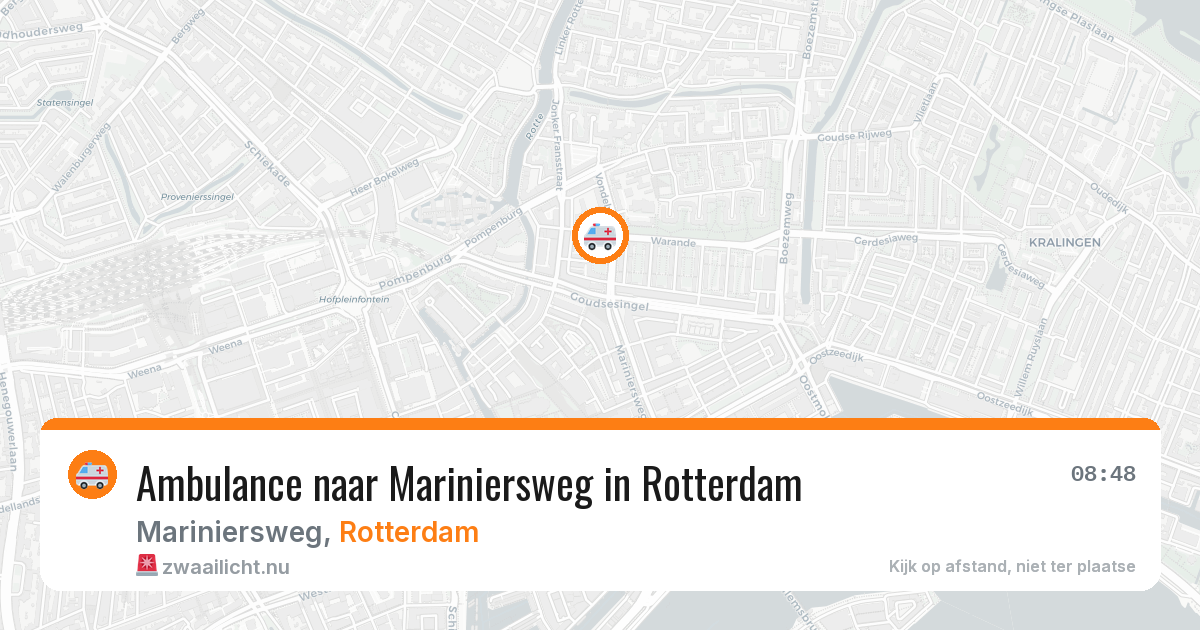 Ambulance naar Mariniersweg in Rotterdam — 27 apr 2026