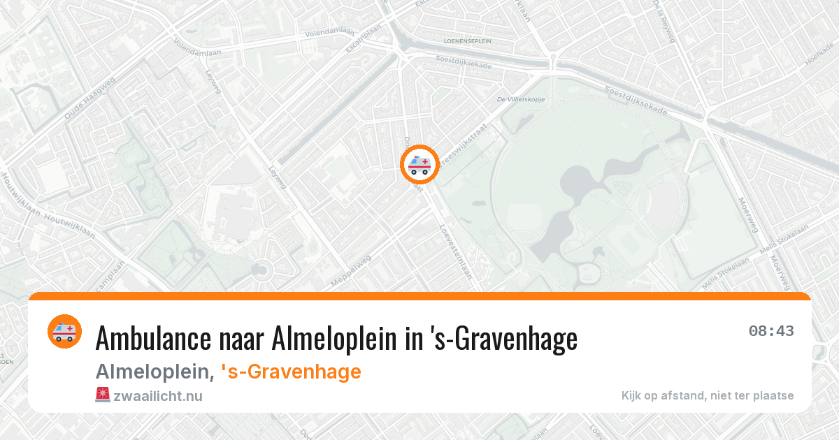 Ambulance naar Almeloplein in 's-Gravenhage — 27 jul 2026