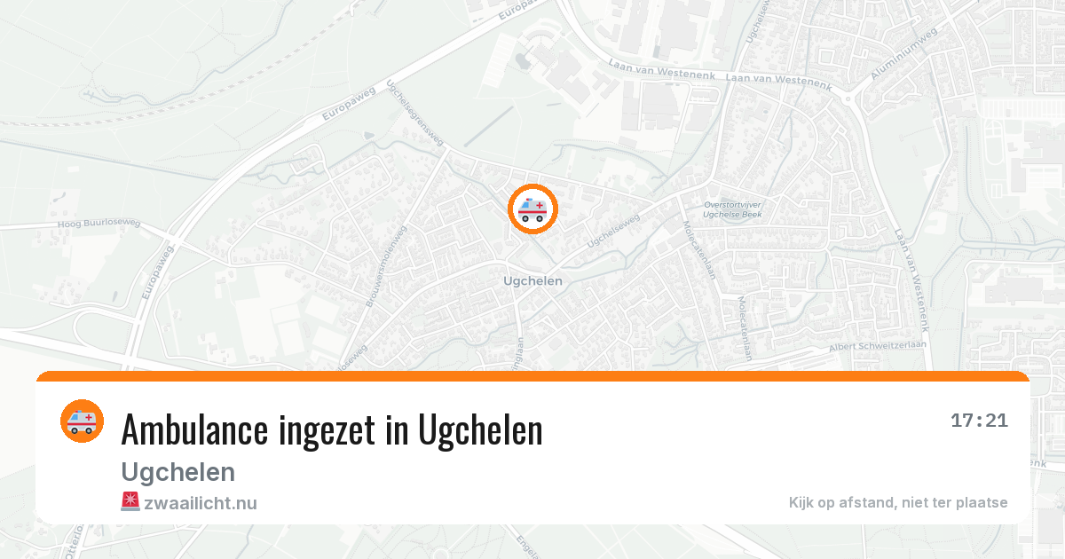 Ambulance ingezet in Ugchelen — 15 jul 2026