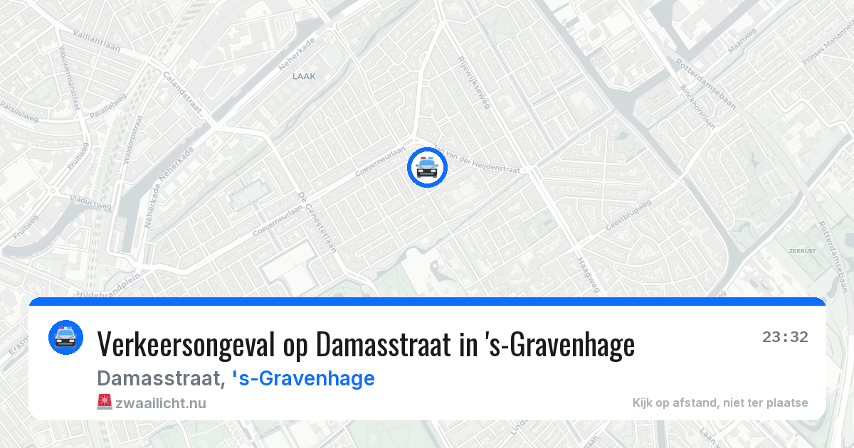 Verkeersongeval op Damasstraat in 's-Gravenhage — 7 jun 2026