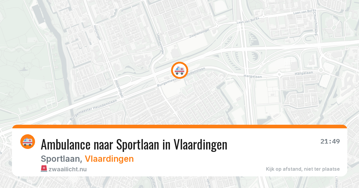 Ambulance naar Sportlaan in Vlaardingen — 22 mei 2026
