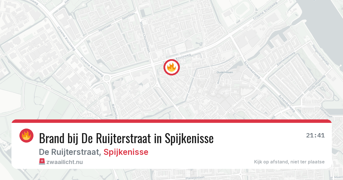 Brand bij De Ruijterstraat in Spijkenisse — 8 mei 2026
