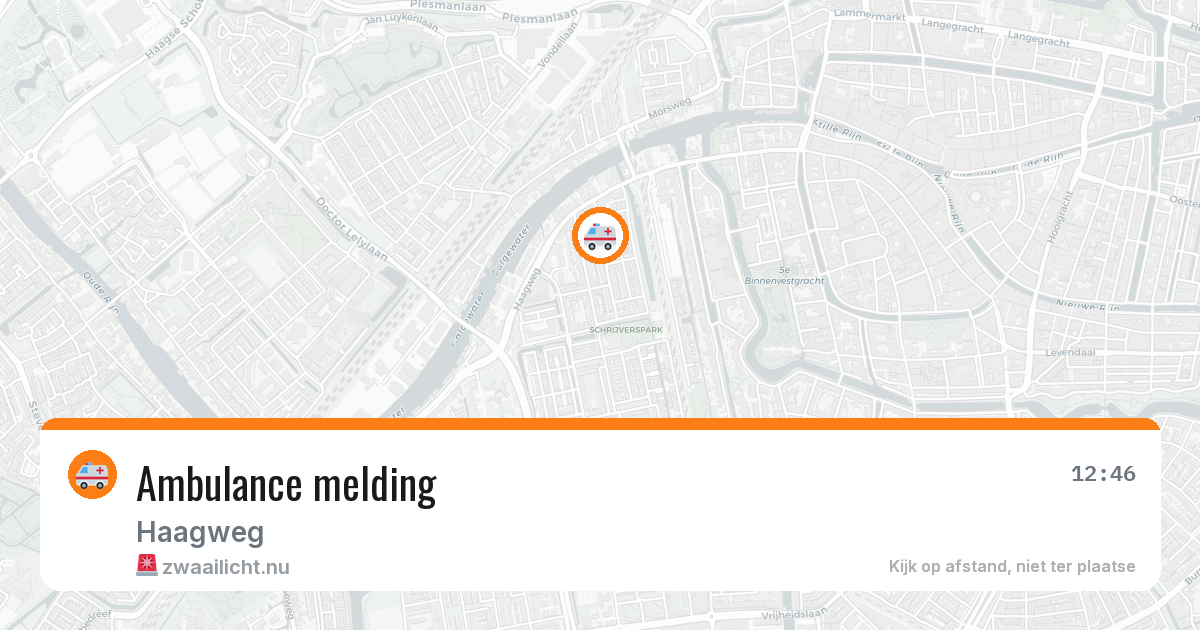 Ambulance melding — 16 mei 2026