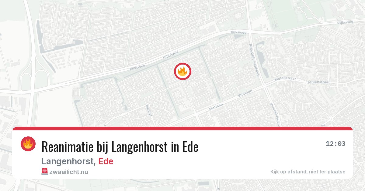 Reanimatie bij Langenhorst in Ede — 9 apr 2026