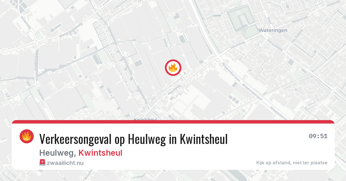 Verkeersongeval op Heulweg in Kwintsheul — 23 apr 2026