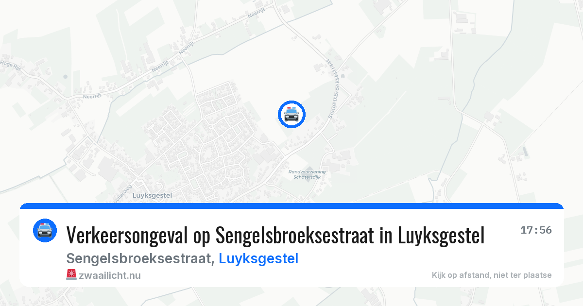 Verkeersongeval op Sengelsbroeksestraat in Luyksgestel — 24 jun 2026