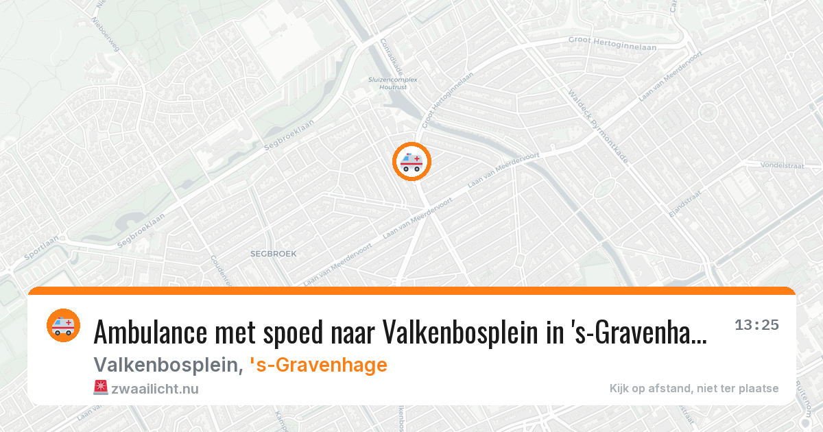 Ambulance met spoed naar Valkenbosplein in 's-Gravenhage — 16 mei 2026
