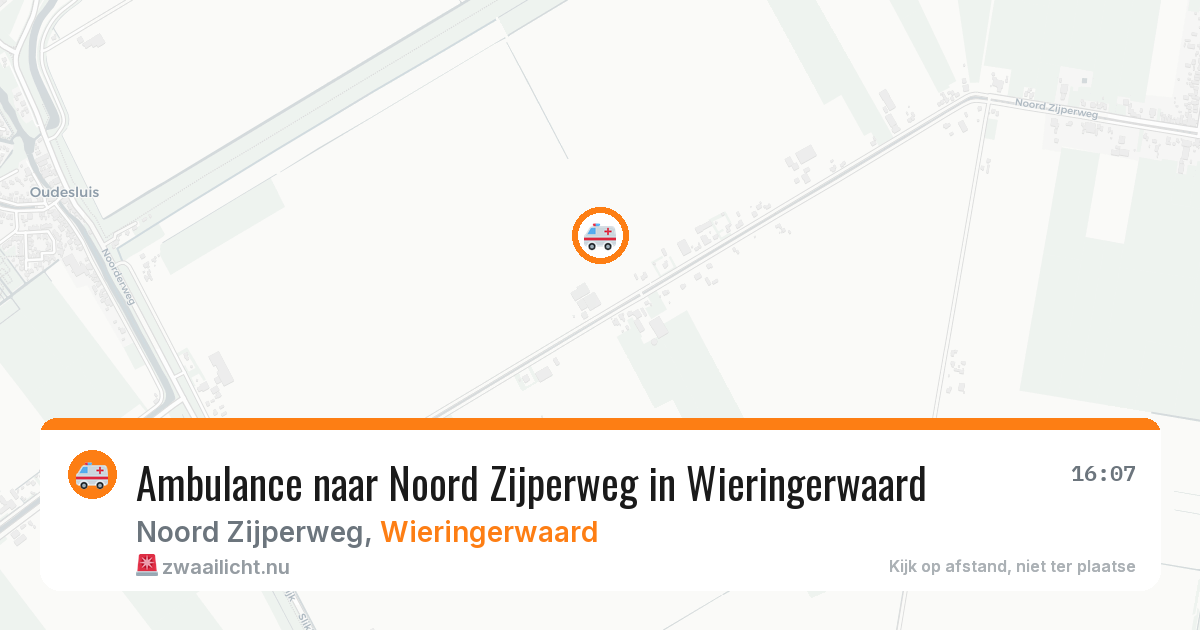 Ambulance naar Noord Zijperweg in Wieringerwaard — 19 jul 2026