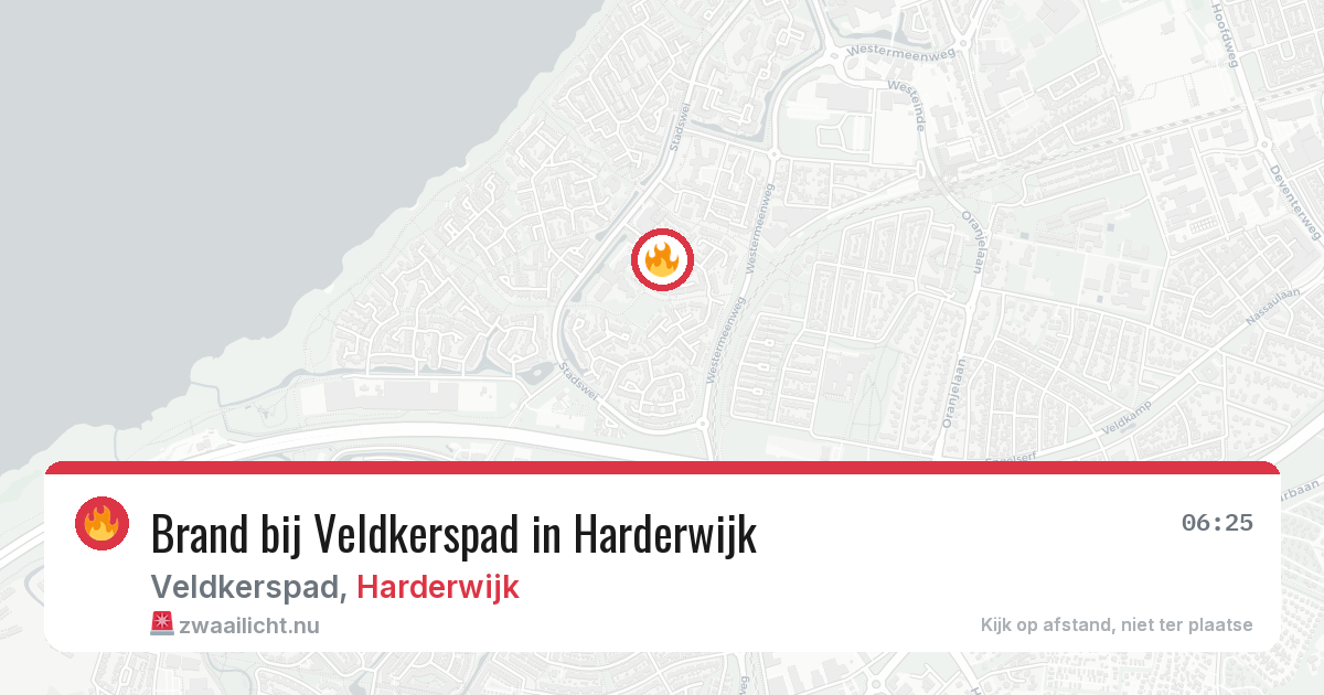 Brand bij Veldkerspad in Harderwijk — 13 jul 2026