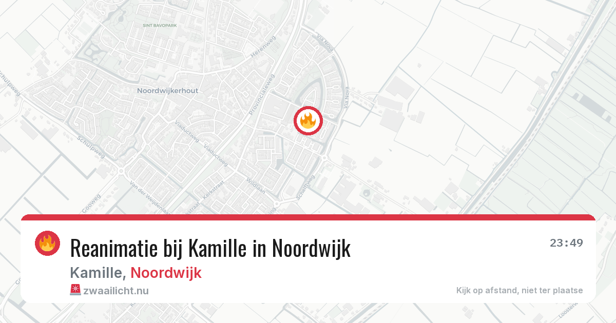Reanimatie bij Kamille in Noordwijk — 21 mei 2026