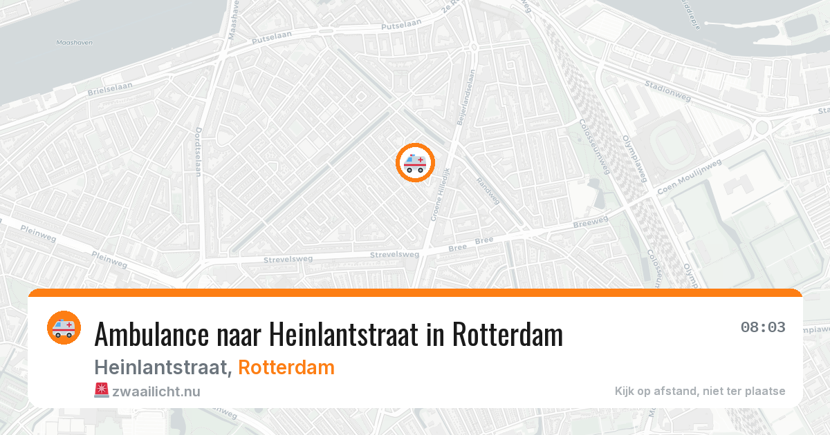 Ambulance naar Heinlantstraat in Rotterdam — 15 jul 2026