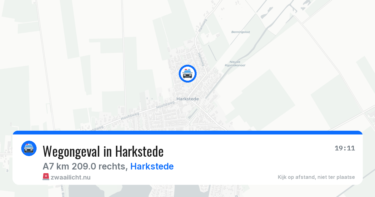Wegongeval in Harkstede — 27 apr 2026