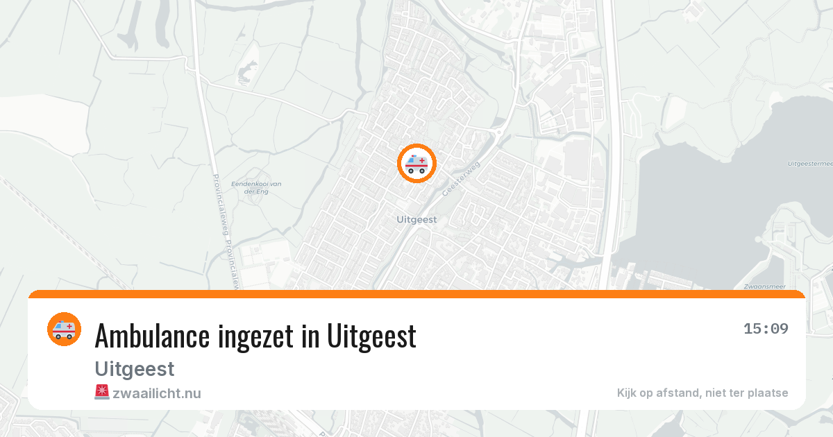 Ambulance ingezet in Uitgeest — 21 jul 2026