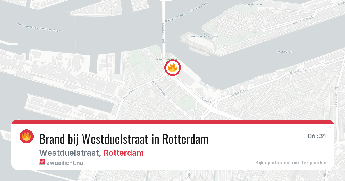 Brand bij Westduelstraat in Rotterdam — 11 mei 2026