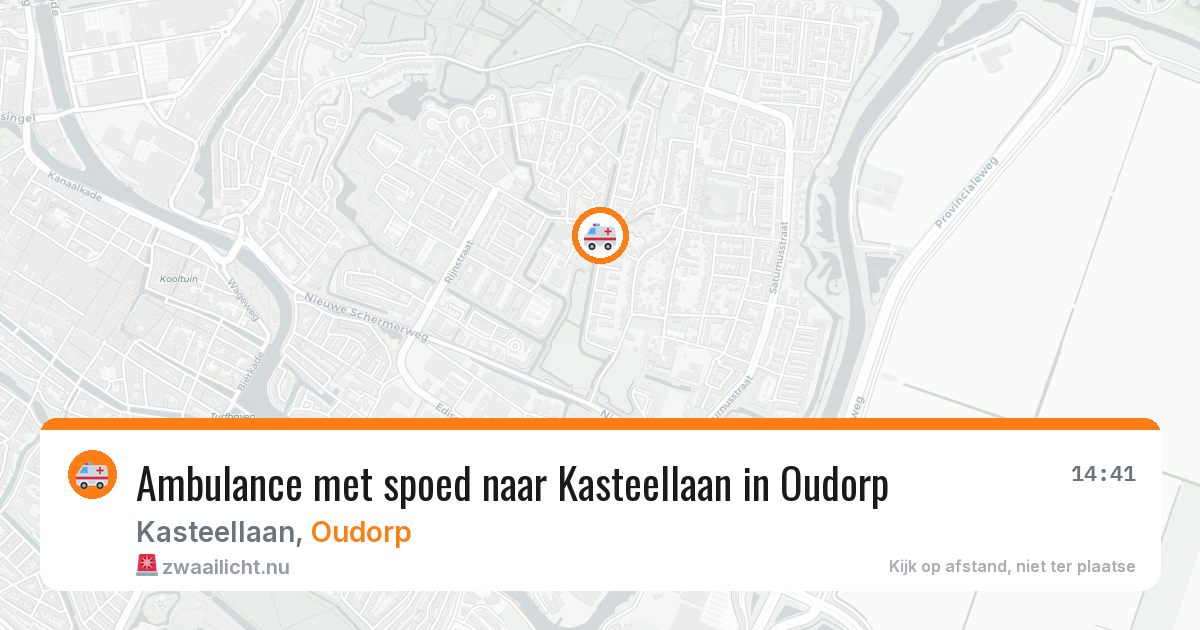 Ambulance met spoed naar Kasteellaan in Oudorp — 9 jul 2026