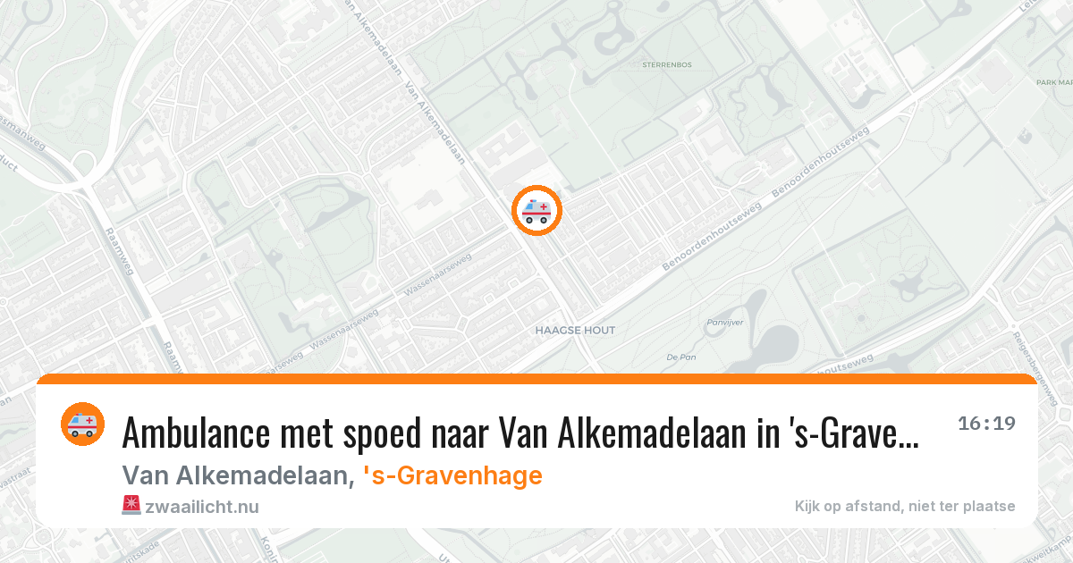 Ambulance met spoed naar Van Alkemadelaan in 's-Gravenhage — 22 jan 2026