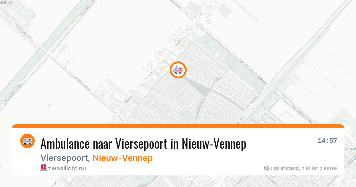 Ambulance naar Viersepoort in Nieuw-Vennep — 22 jul 2026