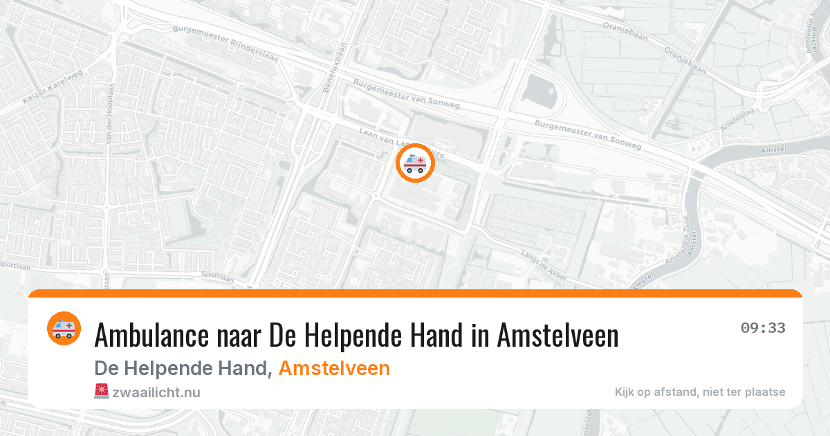Ambulance naar De Helpende Hand in Amstelveen — 15 mei 2026