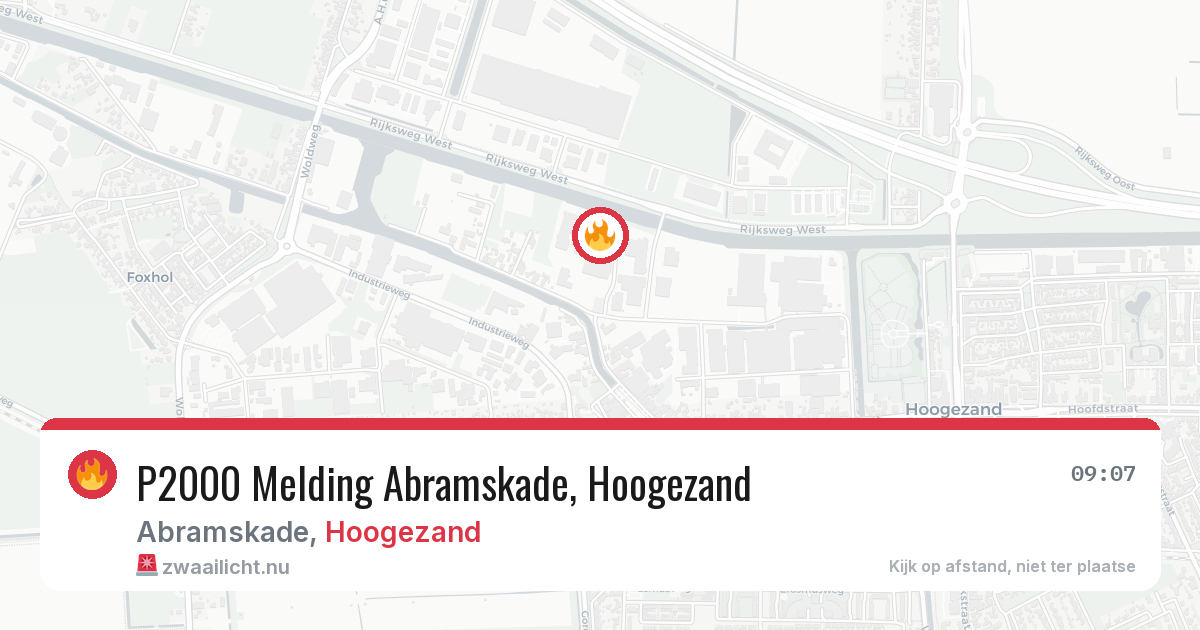 P2000 Melding Abramskade, Hoogezand — 17 mrt 2026