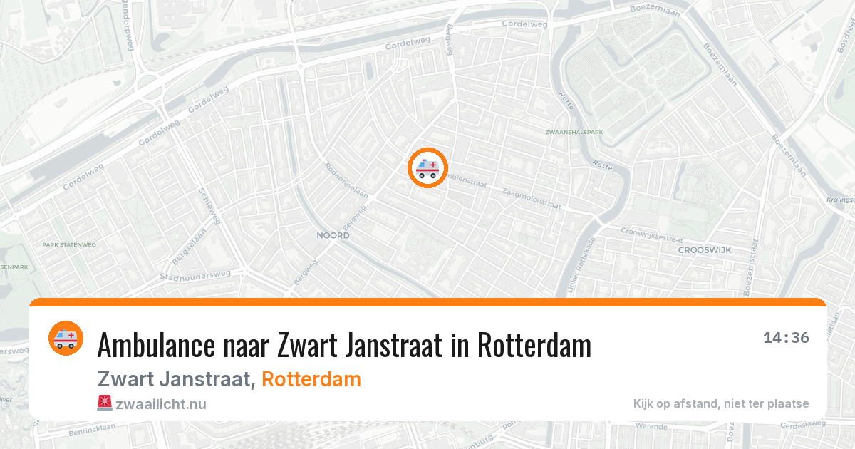 Ambulance naar Zwart Janstraat in Rotterdam — 22 mei 2026