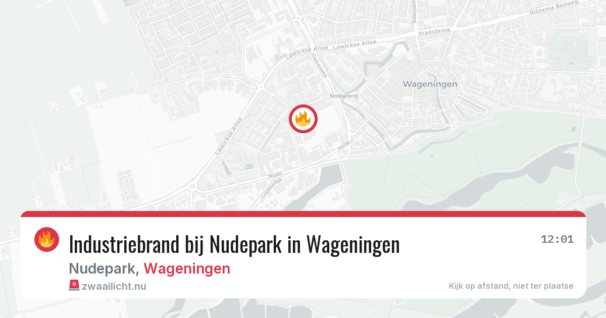 Industriebrand bij Nudepark in Wageningen — 22 jan 2026