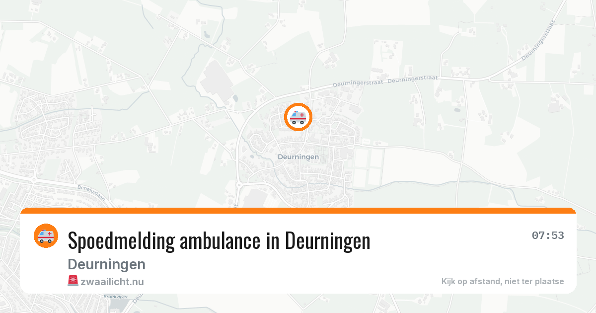 Spoedmelding ambulance in Deurningen — 7 mei 2026