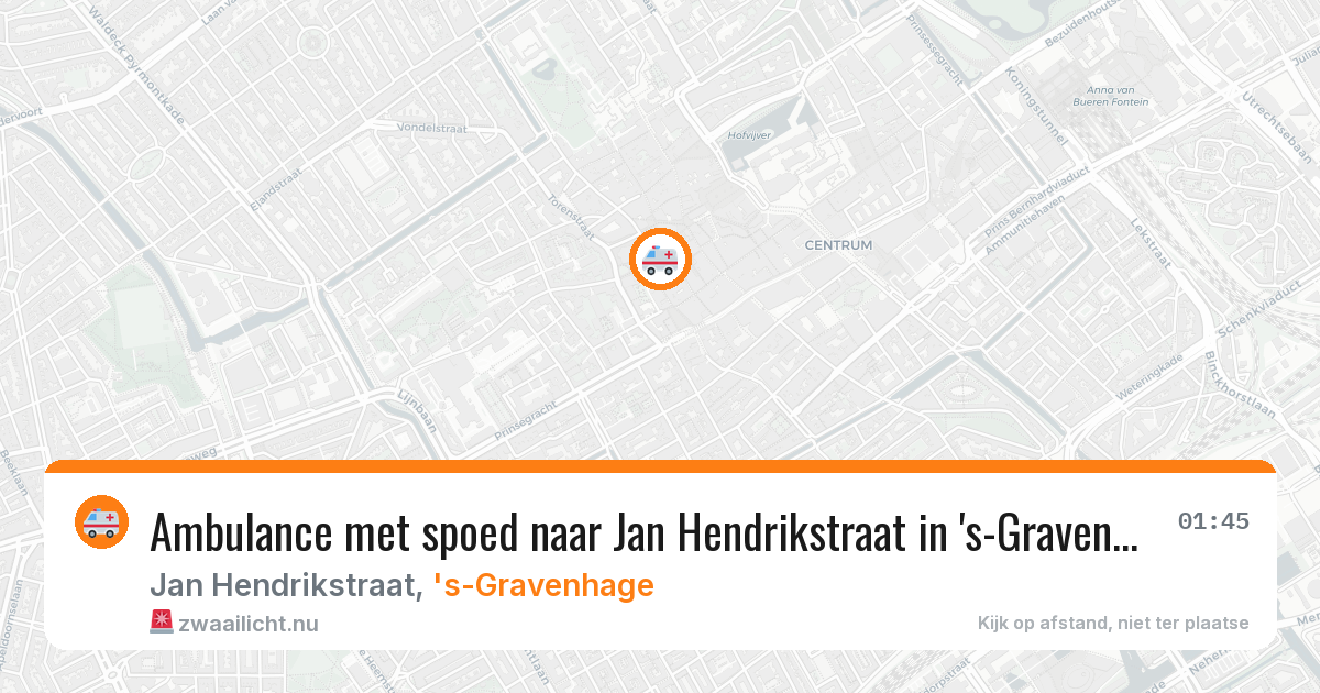 Ambulance met spoed naar Jan Hendrikstraat in 's-Gravenhage — 11 apr 2026