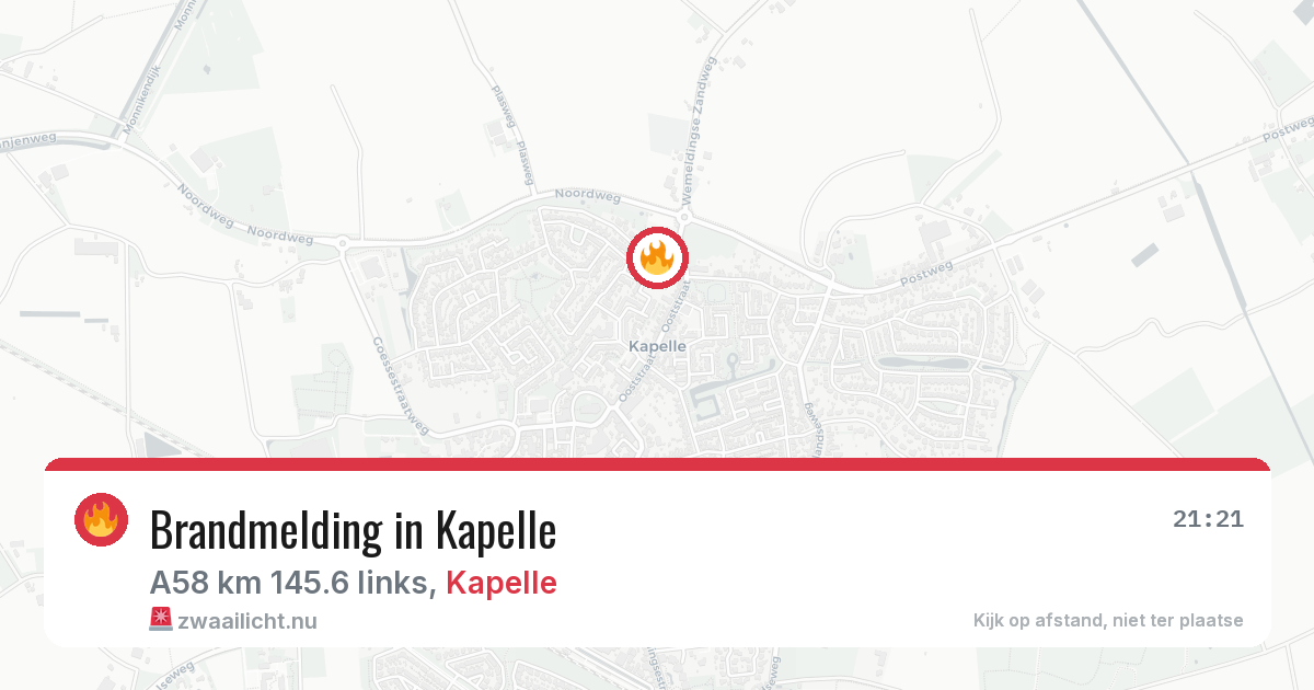 Brandmelding in Kapelle — 2 mei 2026