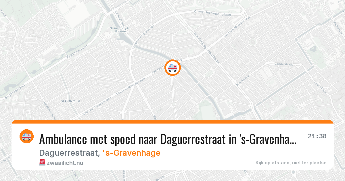 Ambulance met spoed naar Daguerrestraat in 's-Gravenhage — 4 jun 2026