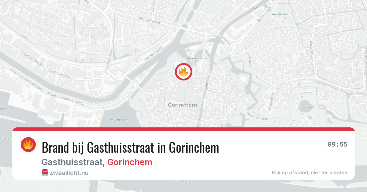 Brand bij Gasthuisstraat in Gorinchem — 10 jul 2026
