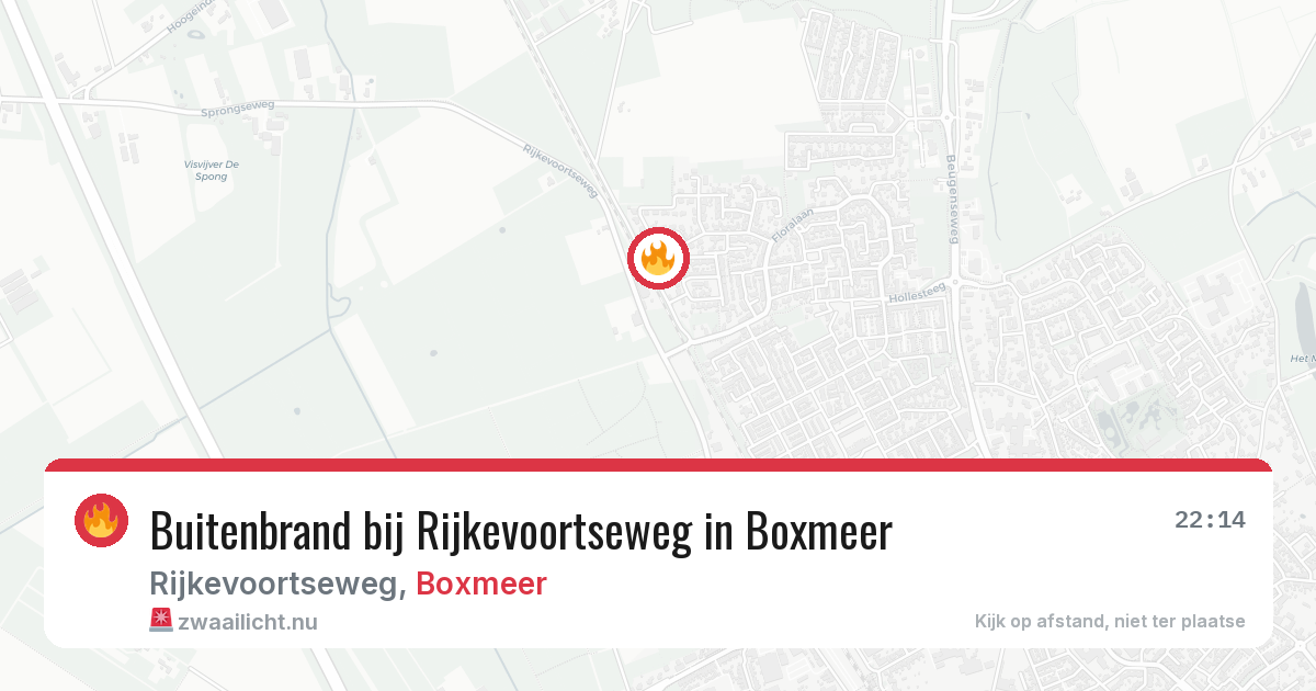 Buitenbrand bij Rijkevoortseweg in Boxmeer — 16 jul 2026