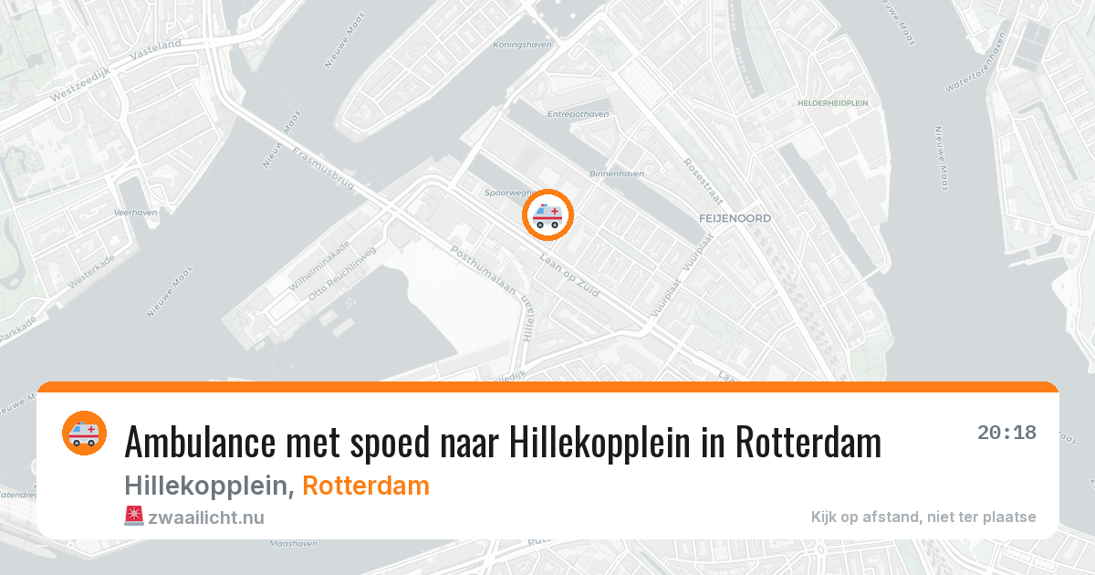 Ambulance met spoed naar Hillekopplein in Rotterdam — 21 jul 2026