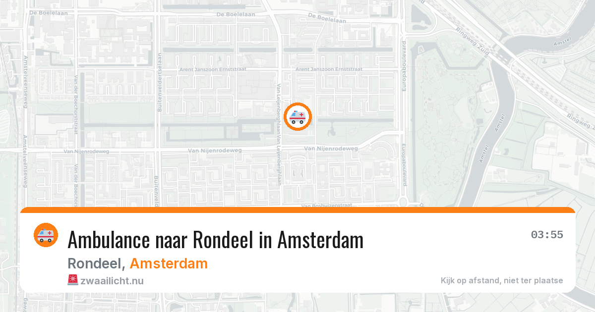 Ambulance naar Rondeel in Amsterdam — 21 jul 2026