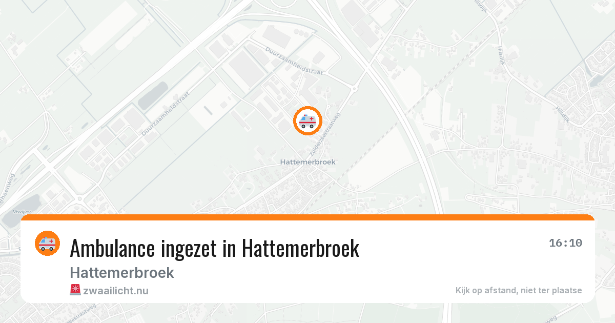 Ambulance ingezet in Hattemerbroek — 25 mei 2026