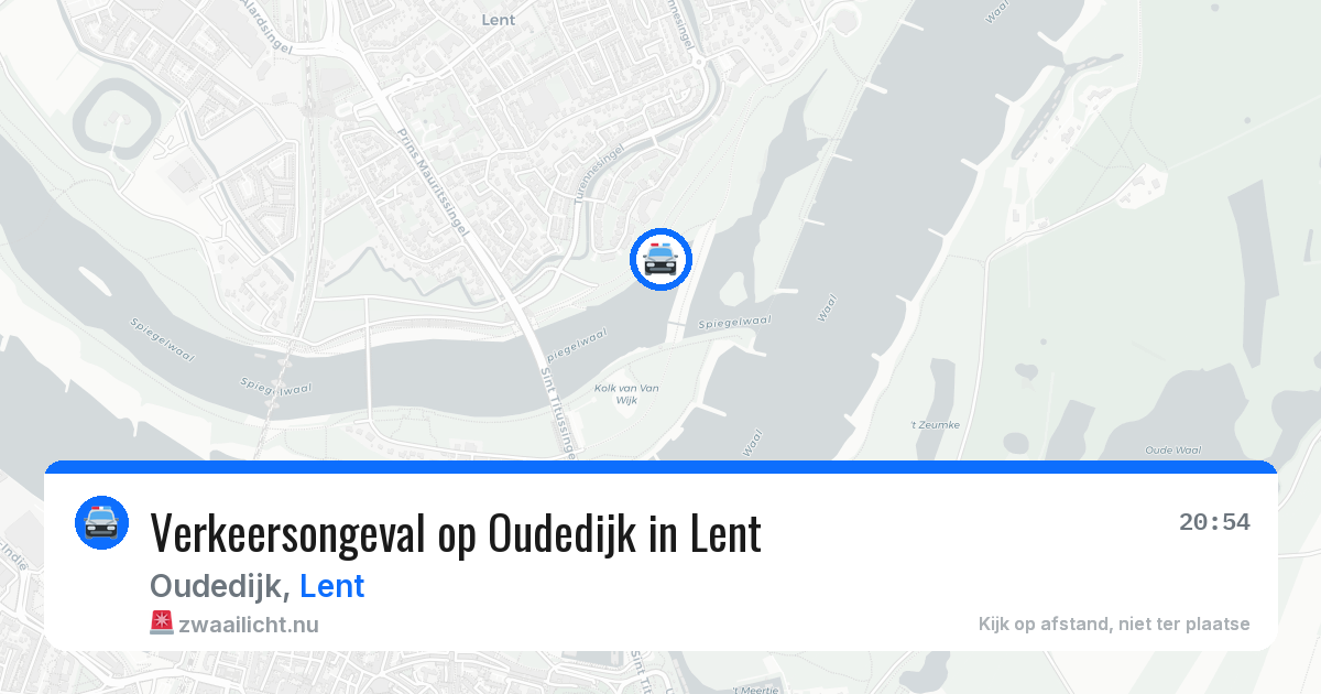 Verkeersongeval op Oudedijk in Lent — 24 jul 2026