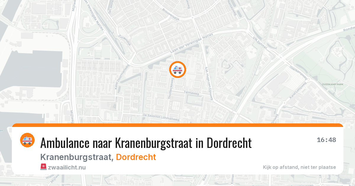 Ambulance naar Kranenburgstraat in Dordrecht — 7 apr 2026