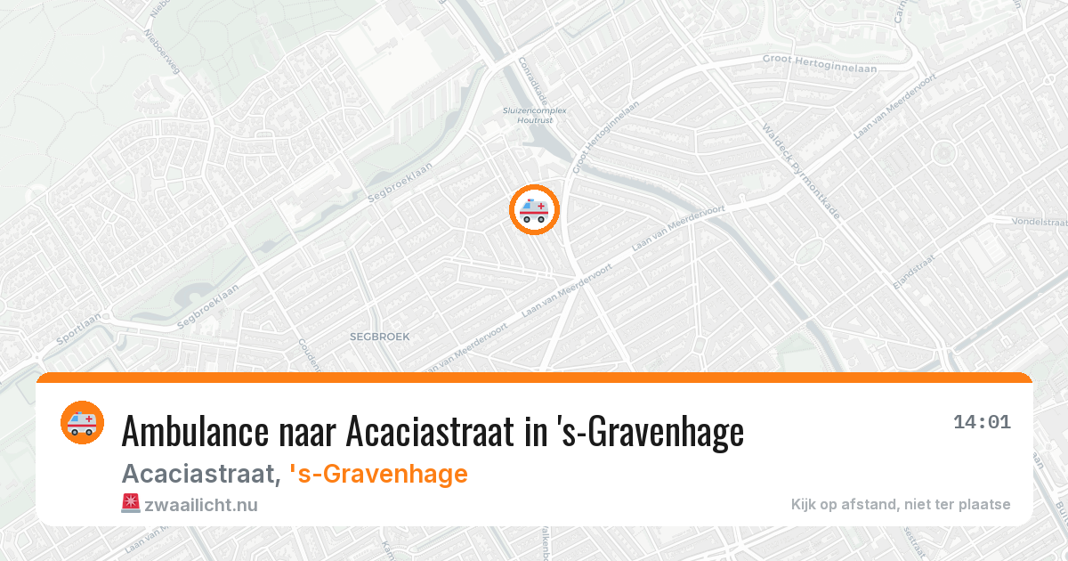 Ambulance naar Acaciastraat in 's-Gravenhage — 16 mrt 2026