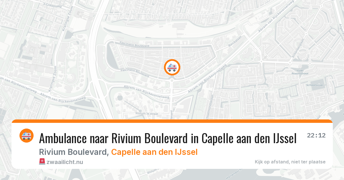 Ambulance naar Rivium Boulevard in Capelle aan den IJssel — 19 mrt 2026